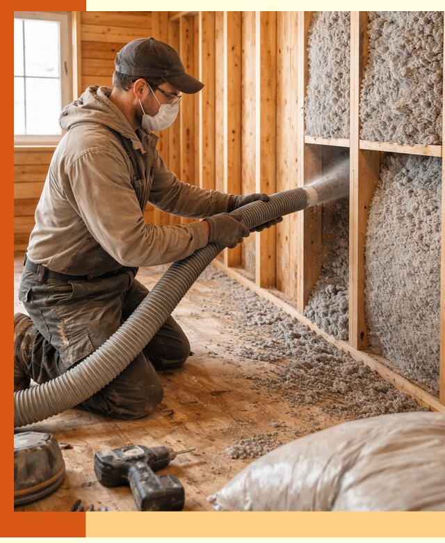 Утепление дачного дома эковатой в Минусинске — быстро и надёжно