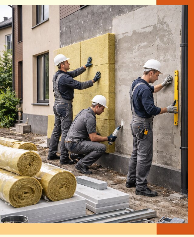 Утепление таунхауса в Минусинске от 7316 руб/м2 — комплекс под ключ | ТепломастерМнс