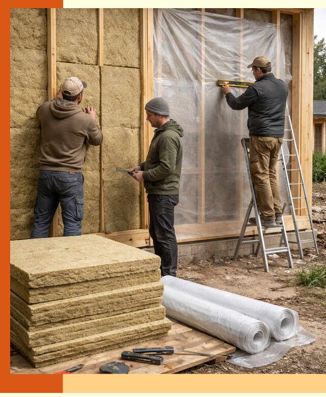 Утепление каркасного дома в Минусинске под ключ с гарантией качества