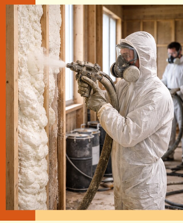 Утепление каркасного дома пенополиуретаном в Минусинске