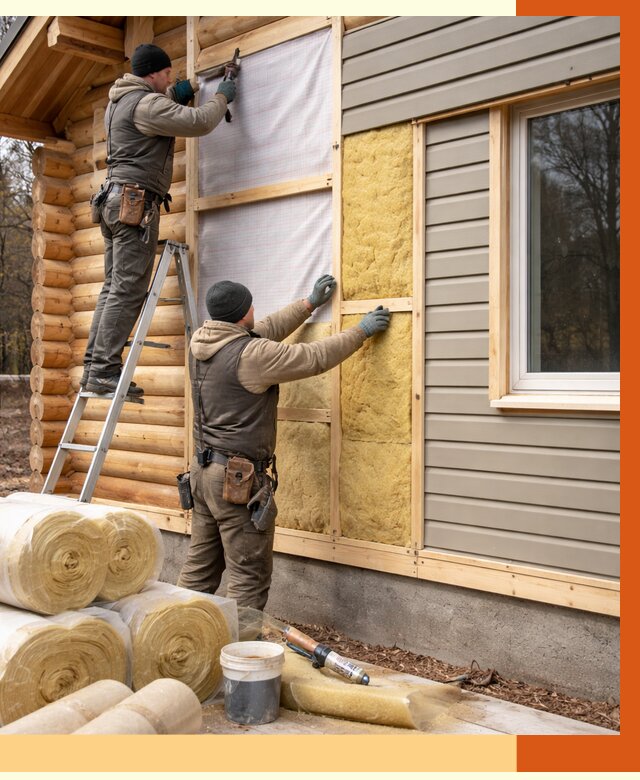 Утепление деревянного дома в Минусинске от 6300 руб./м2 — заказать работы | ТепломастерМнс