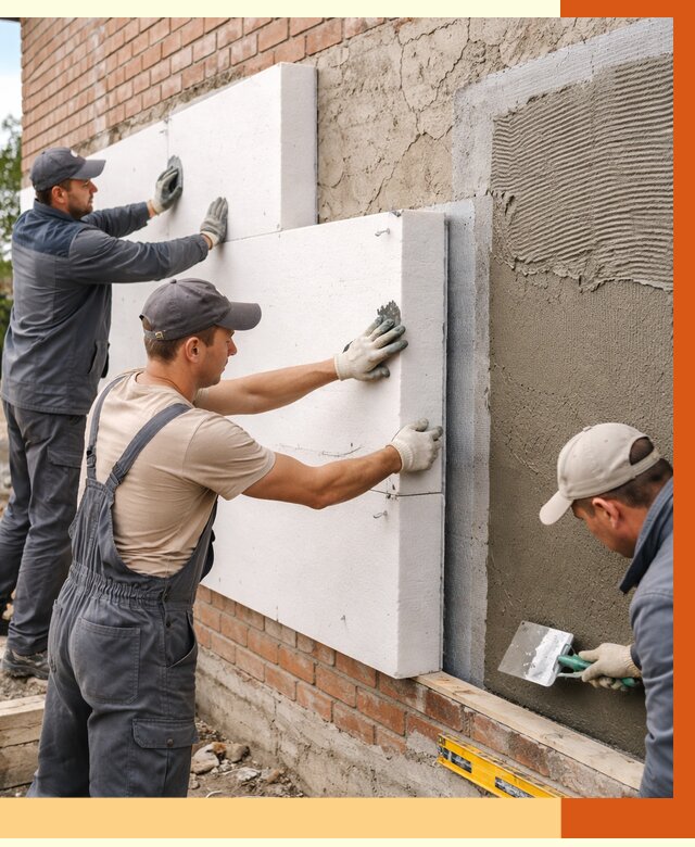 Утепление кирпичного дома в Минусинске от 4268 руб. под ключ | ТепломастерМнс