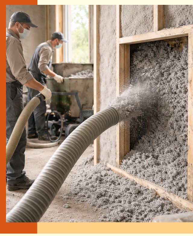 Утепление коттеджа эковатой в Минусинске с гарантией качества