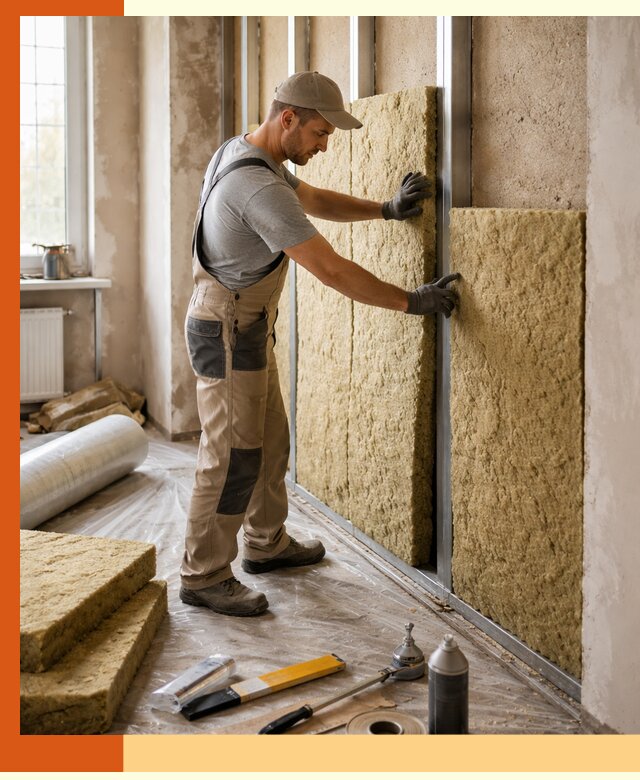 Утепление квартиры в Минусинске — комплексная теплоизоляция стен и полов