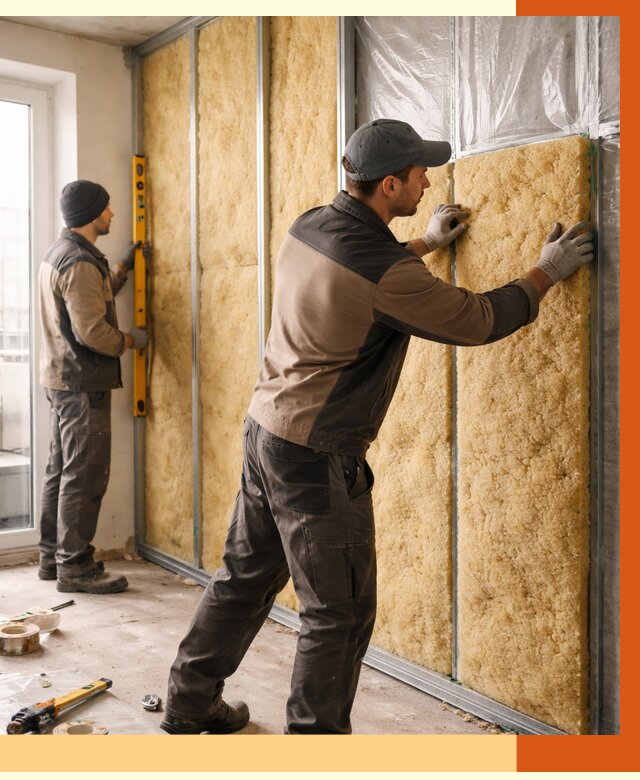 Утепление квартиры изнутри в Минусинске от 4420 руб. за м2 | Проф. работы ТепломастерМнс