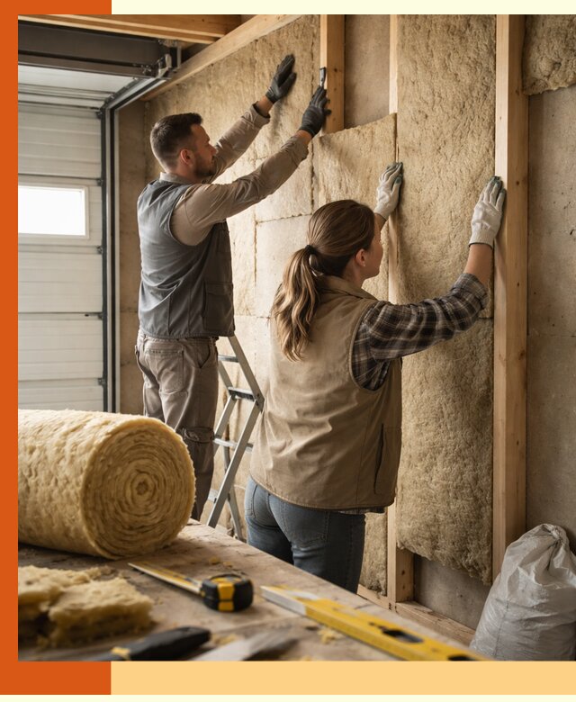Утепление гаража изнутри в Минусинске: быстро и надежно