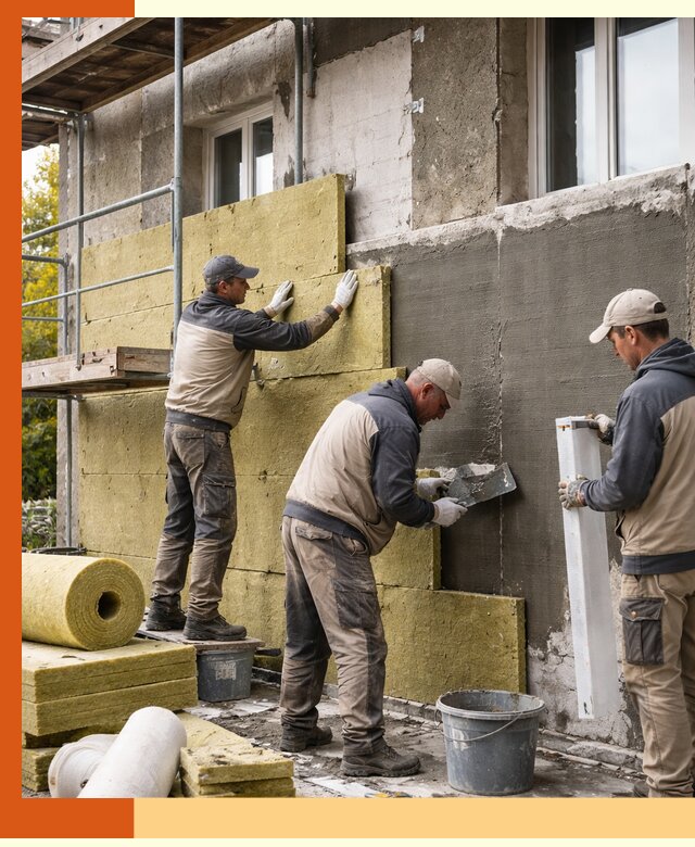 Утепление фасада зданий и домов в Минусинске