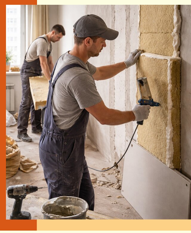 Утепление стен изнутри в Минусинске — качественно и эффективно