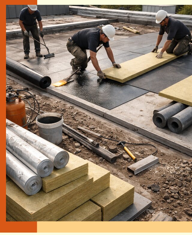 Утепление плоской крыши в Минусинске — надежная теплоизоляция и герметизация