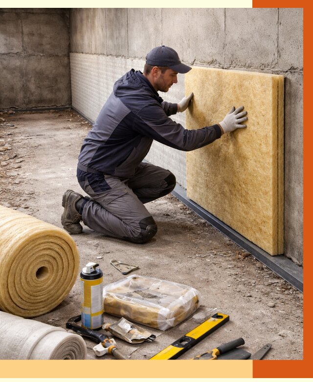 Утепление фундамента изнутри в Минусинске от 4268 руб./м2 — работы под ключ | ТепломастерМнс