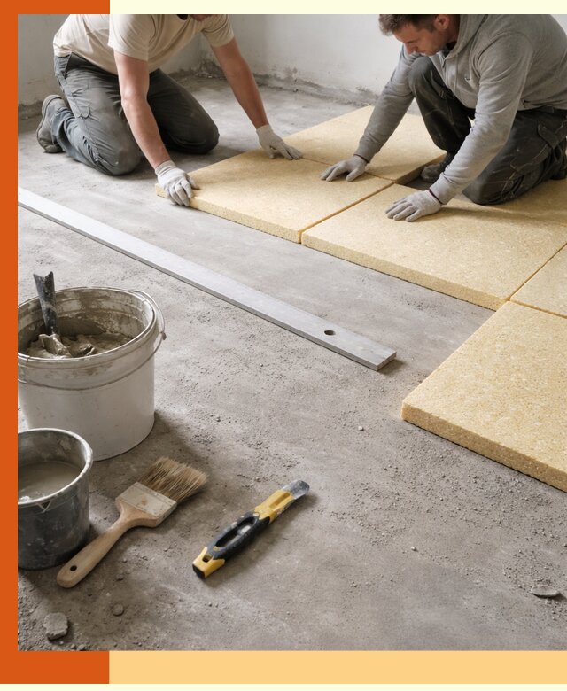 Утепление бетонного пола в Минусинске профессионально и недорого