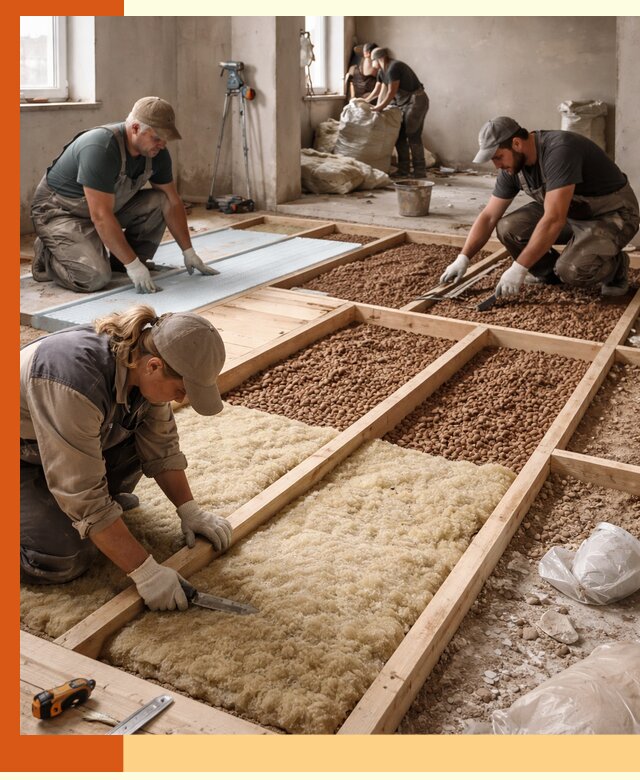 Утепление перекрытий жилых и промышленных зданий в Минусинске