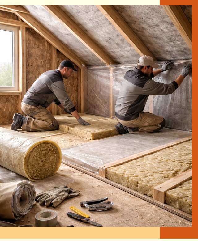 Утепление чердака в Минусинске от 7621 руб/м² — теплоизоляция и комплексное утепление под ключ | ТепломастерМнс