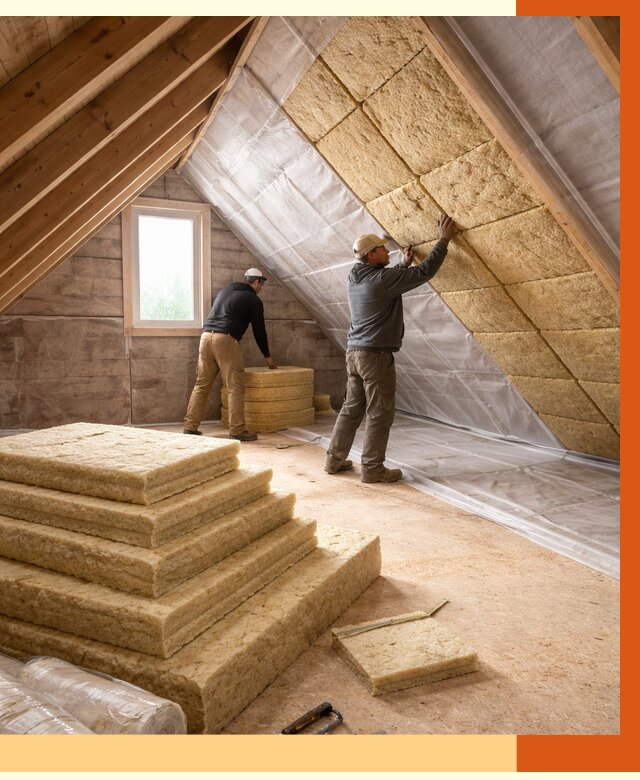 Утепление мансарды в Минусинске от 2540 руб/м2 — комплексно и под ключ | ТепломастерМнс