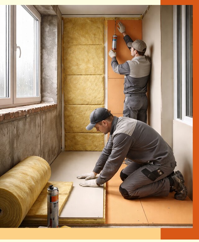 Утепление лоджии под ключ в Минусинске от 6605 руб/м2 — комплексное решение | ТепломастерМнс