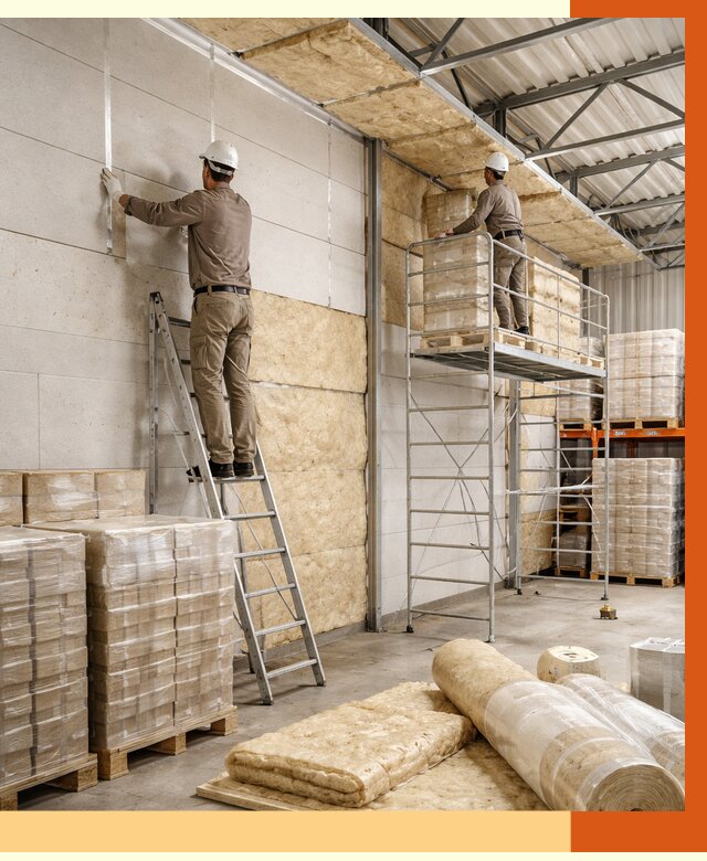 Утепление склада готовой продукции в Минусинске от 1981 руб./м2 — комплексно | ТепломастерМнс