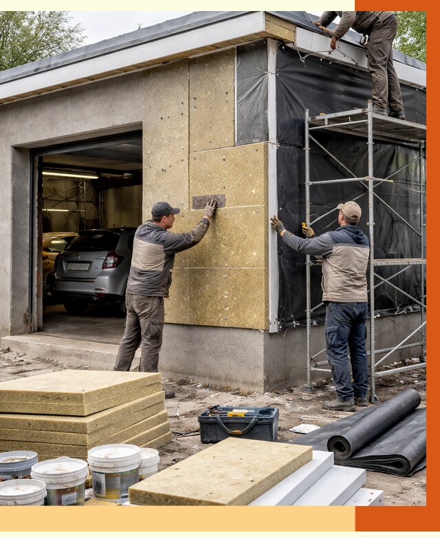 Утепление автосервиса в Минусинске ппу, пеноизоляция, от 14733 руб/м2 — ТепломастерМнс