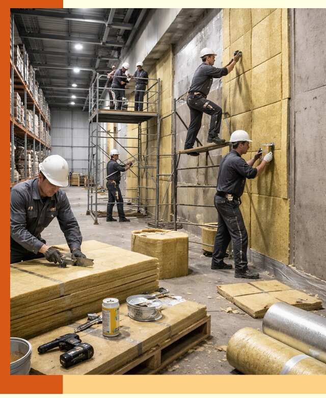 Утепление логистического центра в Минусинске качественно и экономично