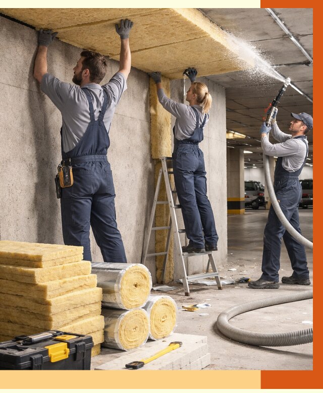 Утепление паркинга в Минусинске от 6909 руб./м2 — работы под ключ | ТепломастерМнс