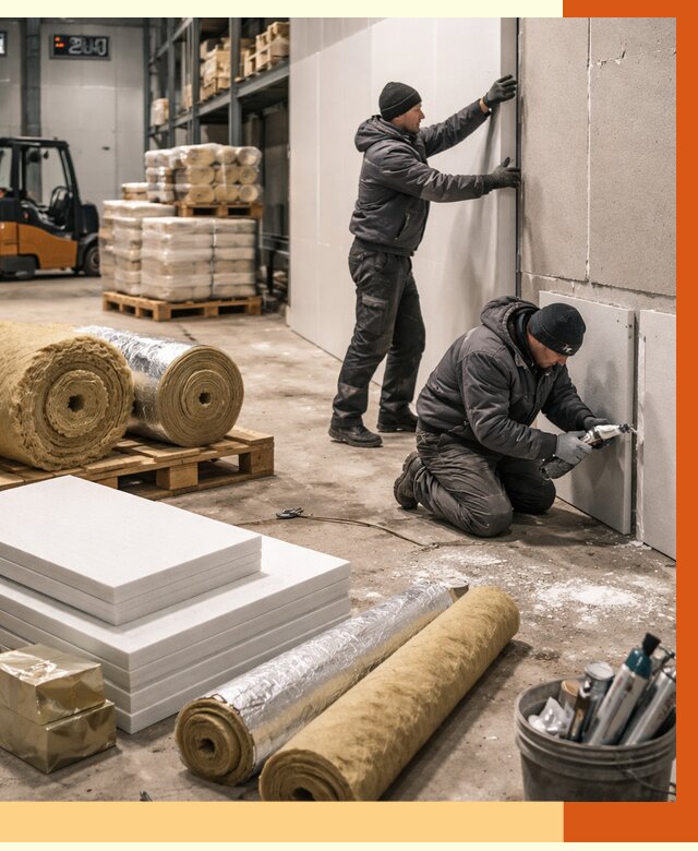 Утепление холодного склада в Минусинске от 8637 руб/м2 — комплексное под ключ | ТепломастерМнс