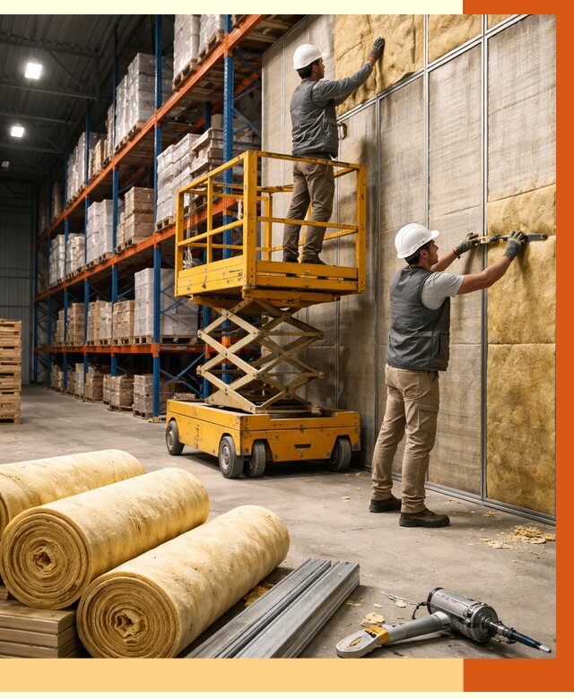 Утепление торгового склада в Минусинске от 3252 руб/м2 — комплексно и под ключ | ТепломастерМнс