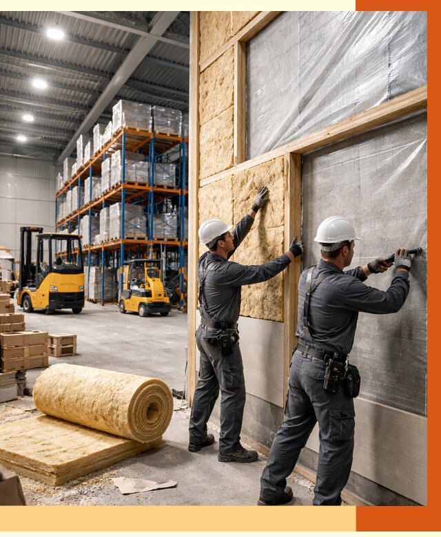 Утепление склада с техникой в Минусинске от 4268 руб./м2 — комплексно под ключ | ТепломастерМнс