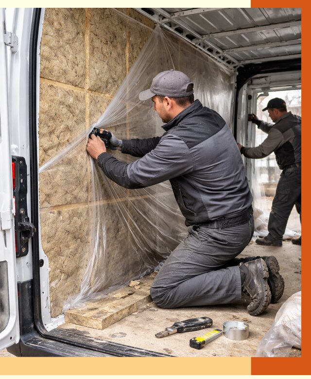 Утепление фургона в Минусинске от 16766 руб/м2 — утепление фургона ППУ и кузова | ТепломастерМнс