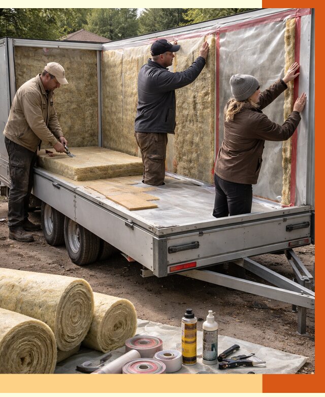 Утепление прицепа в Минусинске под ключ от 12701 руб. — комплекс от ТепломастерМнс