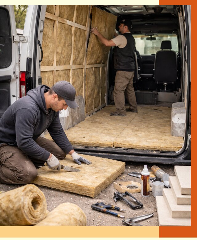 Утепление кемпера в Минусинске под ключ от 12193 руб. — профессионально | ТепломастерМнс