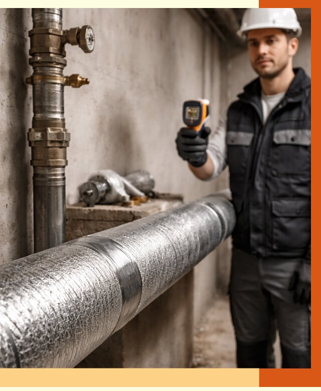 Утепление труб водоснабжения в Минусинске от 8637 руб. за м² — услуги ТепломастерМнс