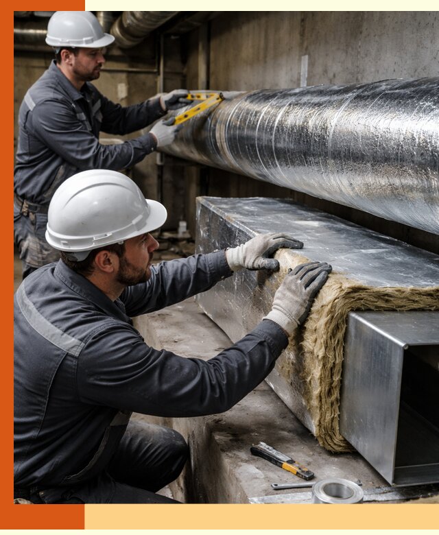 Профессиональное утепление воздуховодов и теплоизоляция в Минусинске