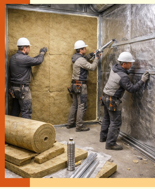 Утепление венткамеры в Минусинске — качественная теплоизоляция и шумопоглощение