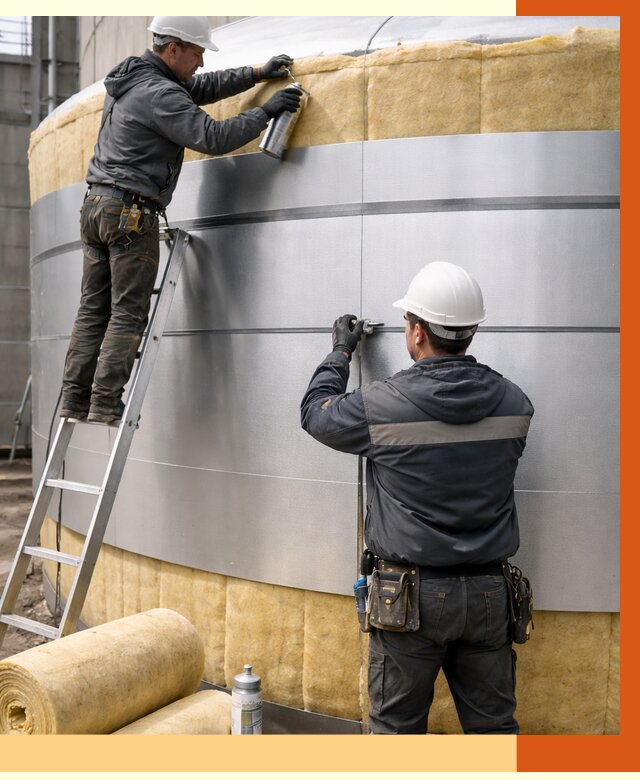 Утепление цистерны в Минусинске пенополиуретаном от 14733 руб. под ключ | ТепломастерМнс