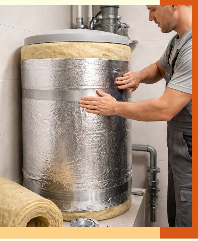 Утепление бойлера в Минусинске от 4572 руб. под ключ | Утепление ППУ | ТепломастерМнс