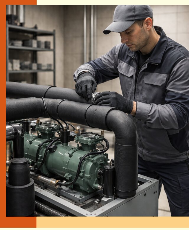 Утепление холодильного агрегата и теплоизоляция в Минусинске