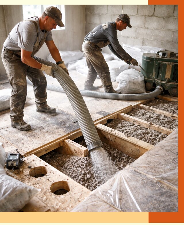 Заполнение пустот перекрытий в Минусинске от 4572 руб. под ключ | ТепломастерМнс