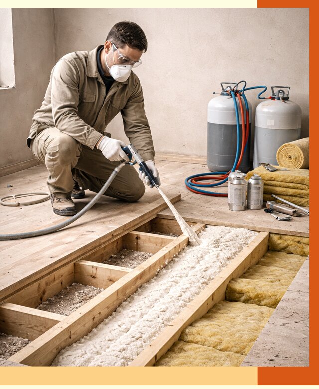 Заполнение полостей межэтажного перекрытия в Минусинске от 4268 руб. | ТепломастерМнс