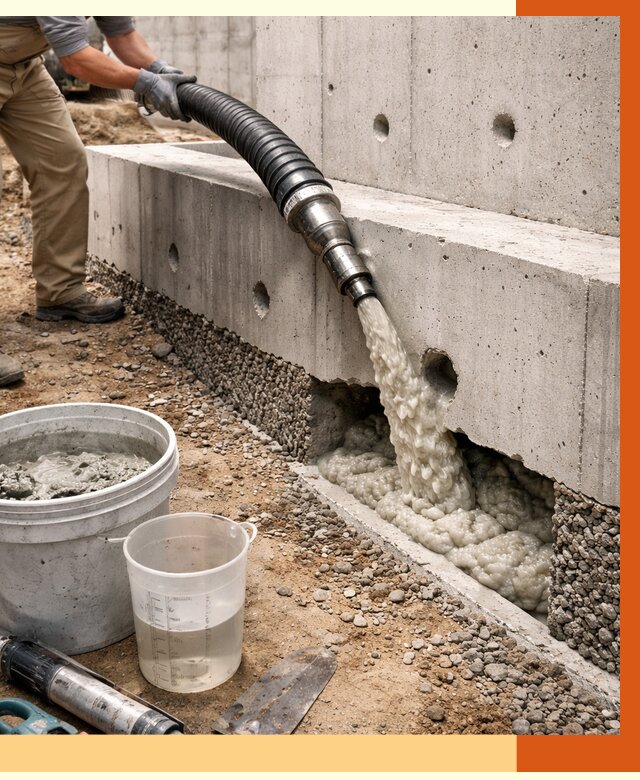 Заполнение полостей фундамента в Минусинске от 6909 руб. под ключ | ТепломастерМнс