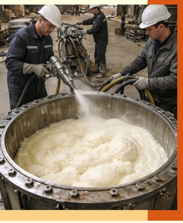 Заливка ППУ в емкости в Минусинске от 7367 руб. — утепление емкости под ключ | ТепломастерМнс