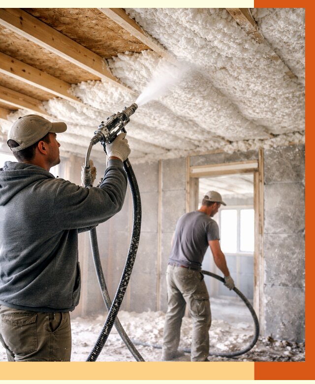 Утепление пеноизолом в Минусинске от 1626 руб./м2 под ключ | ТепломастерМнс