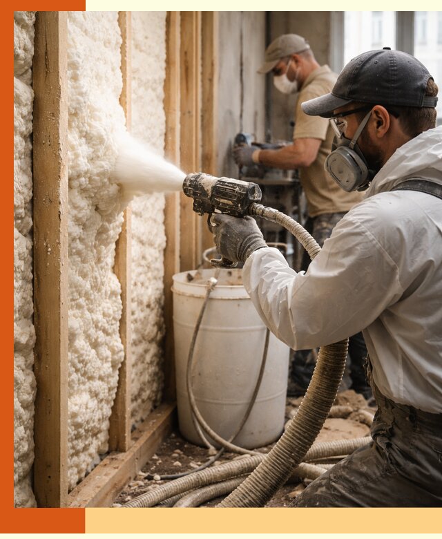 Утепление пеноизолом жилых и коммерческих объектов в Минусинске