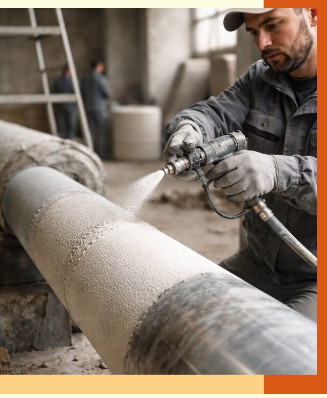 Утепление труб жидкой теплоизоляцией в Минусинске от 7621 руб. под ключ | ТепломастерМнс