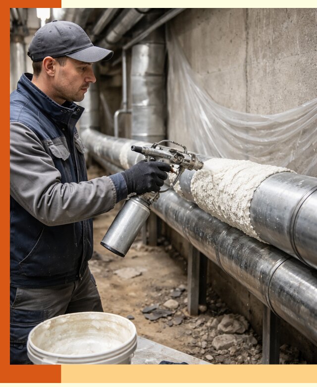 Утепление труб жидкой теплоизоляцией в Минусинске