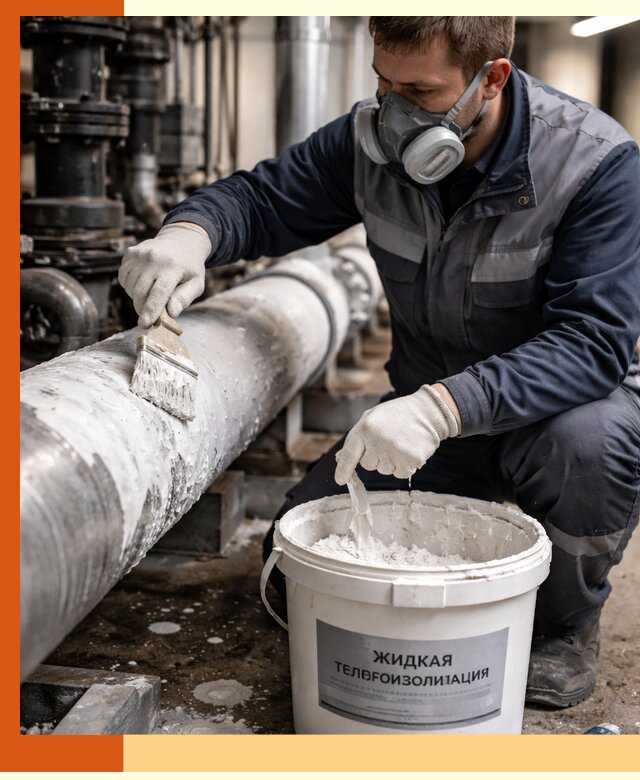 Утепление оборудования жидкой теплоизоляцией в Минусинске