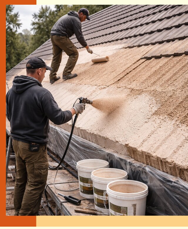 Утепление кровли жидкой пробкой в Минусинске для домов и зданий