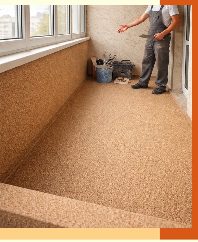 Утепление балкона жидкой пробкой в Минусинске от 3709 руб/м² под ключ | ТепломастерМнс