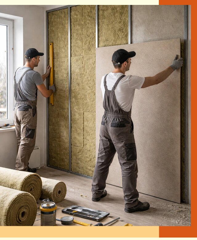 Шумоизоляция стен в Минусинске от 4572 руб/м2 — звукоизоляция стен под ключ | ТепломастерМнс