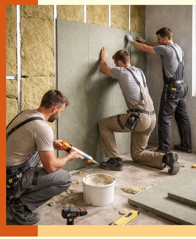 Профессиональная шумоизоляция стен в Минусинске для квартир и домов