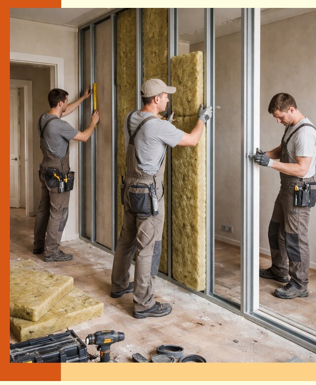 Шумоизоляция межкомнатных перегородок в Минусинске эффективно и надёжно