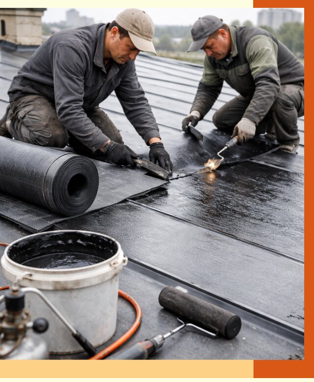 Гидроизоляция фальцевой кровли в Минусинске от 7621 руб. под ключ | ТепломастерМнс